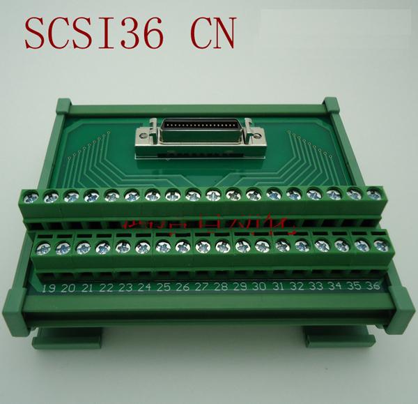 SCSI 36 Pin Servo Connectors Terminal Blocks Breakout Board Adapter with 1 meter Cable