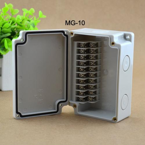 IP65 Waterproof Junction Box 110*75*43mm Terminal Blocks Electric Enclosure 10 Ways
