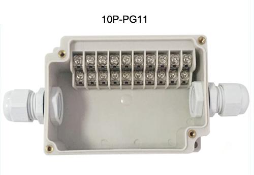 IP65 Waterproof Junction Box 110*75*43mm Terminal Blocks Electric Enclosure 10 Ways
