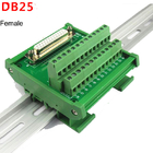 DB25 Single End Connectors D Sub 25 Pin Terminal Block Breakout Board DIN Rail