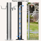 Outdoor Faucet Garden Water Taps Stainless Steel Standpipe Watering Post 86cm 34 inches Height