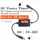 5.5mm x 2.1mm DC Power Cable 5V -36V With Unlimited Loop Timer Module Cycling Timing Function