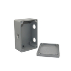 3 Ways Waterproof Aluminum Distribution Junction Box with UK2.5B Din Rail Terminal Blocks 120*120*82mm