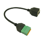 RJ45 8P8C Connector to 8 Pin Screw Terminal Block Adapter 30cm Long for Security CCTV Video Solution