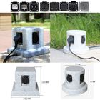 Outdoor Garden In-ground Lawn Electrical Power Sockets Outlet Imitation Marble Polyethylene Plastic