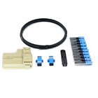 Fiber Optic SC Connector Quick Assembly Set with 5 meters Outdoor Drop Cable Kit