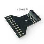1.27mm Female to 2.00mm 2.54 mm Male Pin Headers Adapter PCB Board Converter Kit