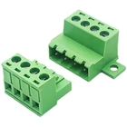 5.08 mm pitch Fixed Flange Screw Terminal Blocks Panel Mounting