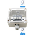 Plastic Junction Box 125*125*75mm Electric Distribution Enclosure Waterproof Clear Cover with Connectors
