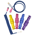 Coloured GX12 GX16 Aviation Connector Male Female Socket Plug For Mechanical Keyboard Cable