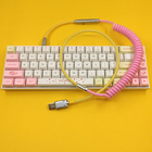 Sectional Type Keyboard USB Type-C Cable Audio Connector Coupling For Mechanical Keyboard