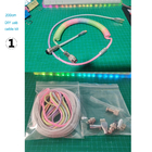 Mechanical Keyboard Cable Coiled Audio Connector Coupling USB Type-C Rainbow Cable