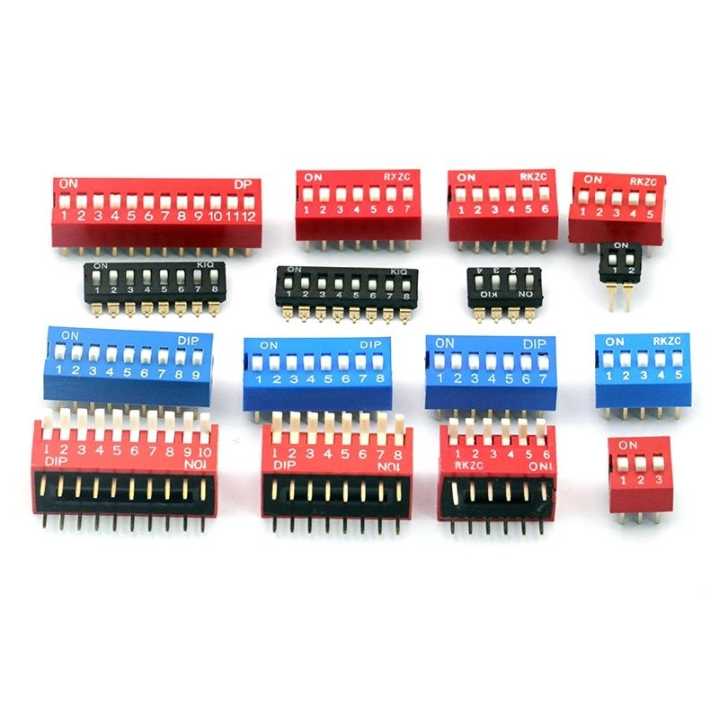 5 Position DIP Switch 2.54mm 0.1" Pitch Pack of 5 
