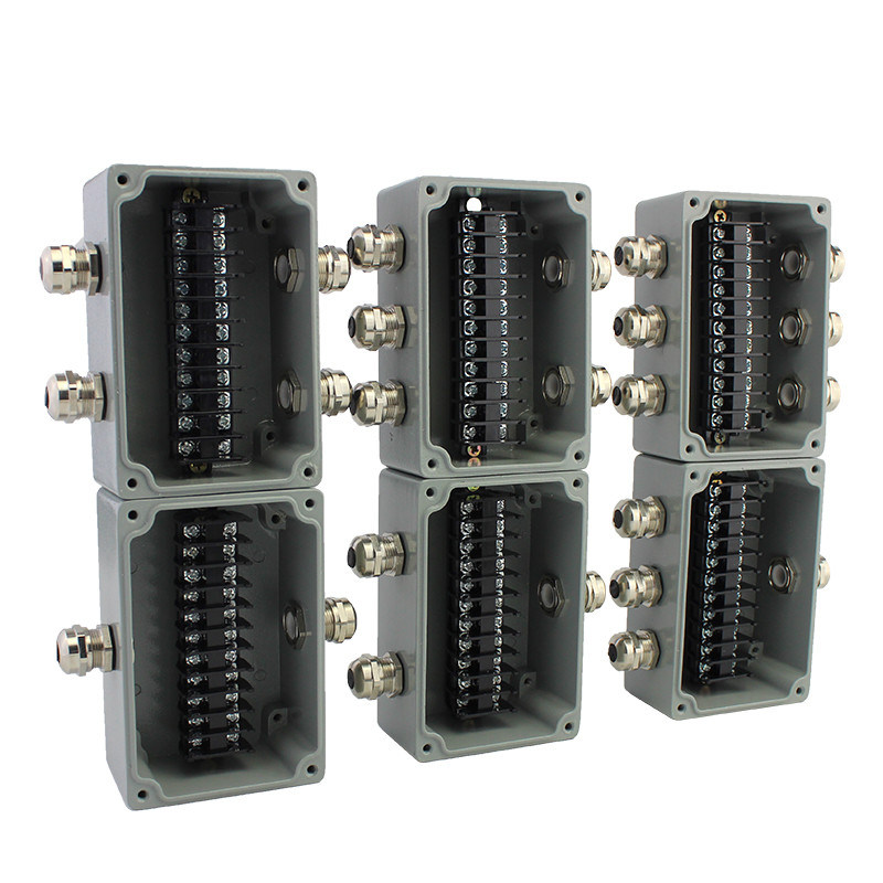 4 Ways IP65 Waterproof Aluminum Distribution Junction Box with Terminal