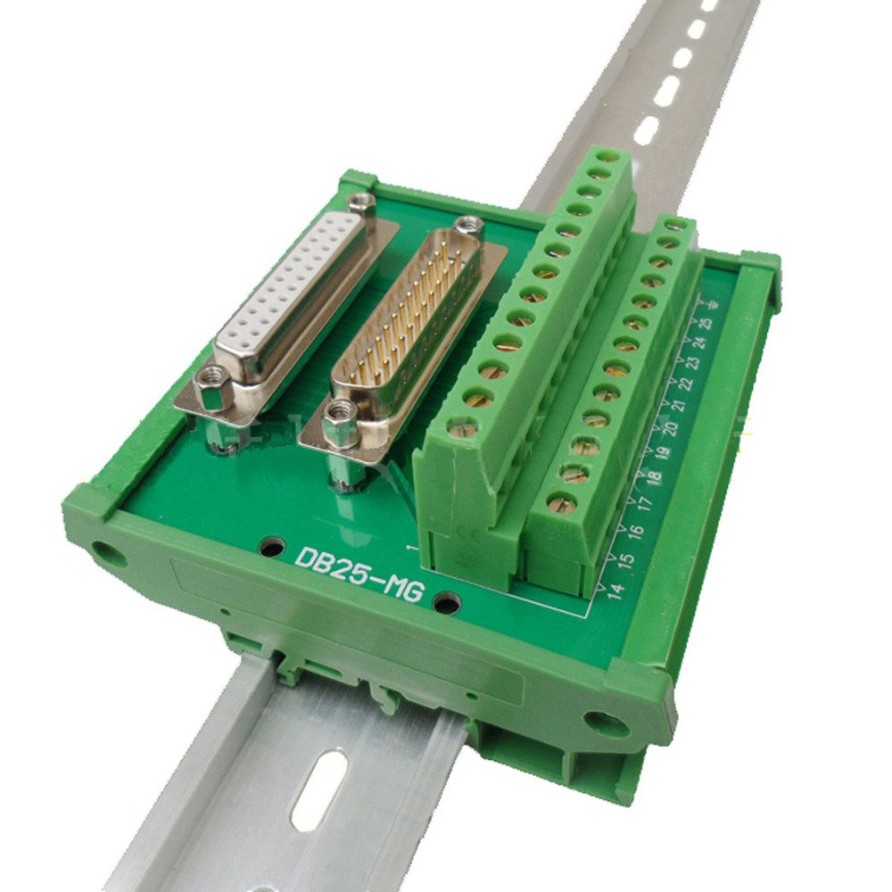 DB25 Male Female terminal block D Sub 25 Pin Connectors Breakout Board