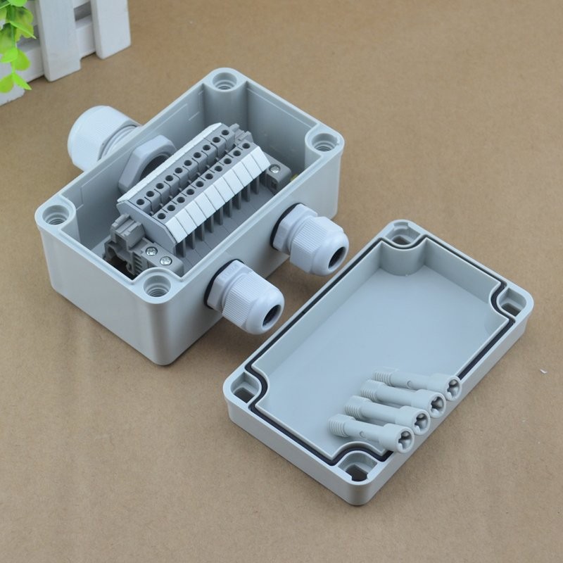 IP65 Waterproof Cable Junction Box 80*130*70mm with UK2.5B Din Rail .