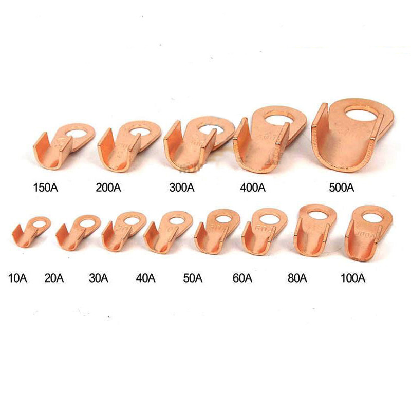 Open Barrel Wire Crimp Copper Ring Lug Terminals OT 5A to 500A