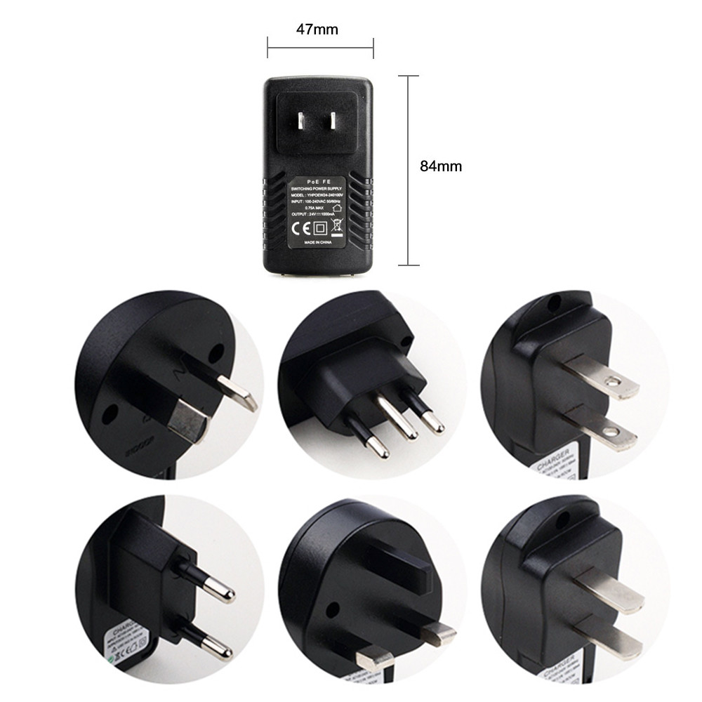 Wall Mounted Poe Power Adapter Wifi Adapter Desktop Power Supply