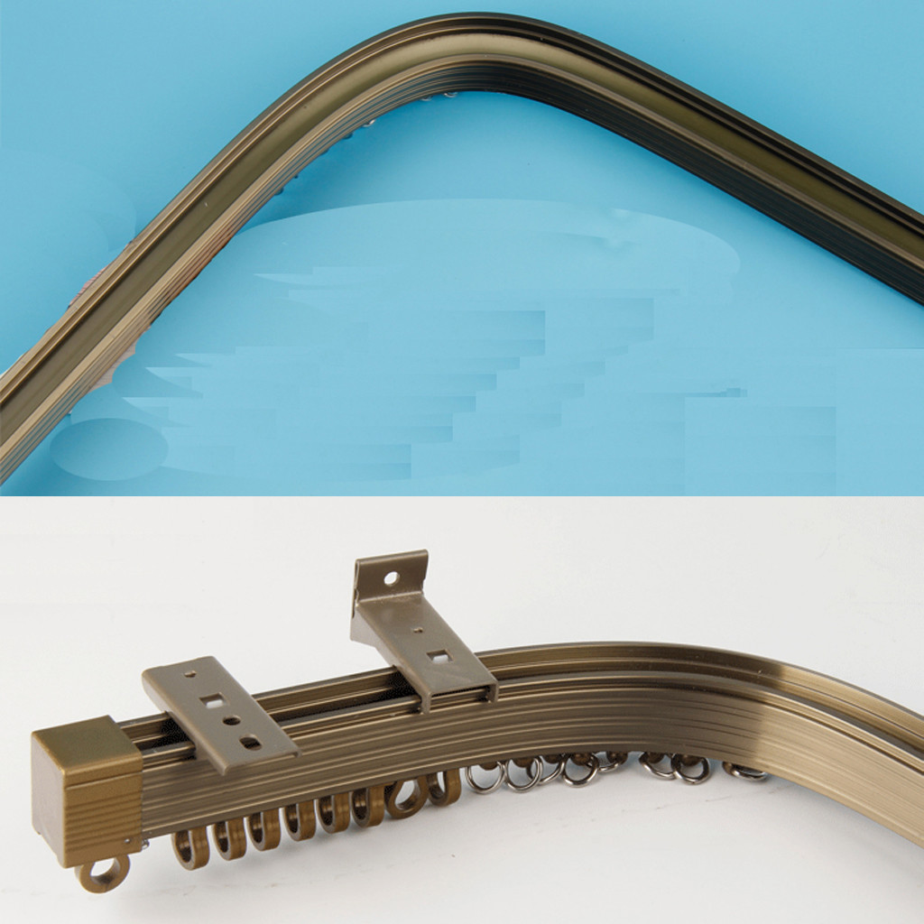 Bendable Plastic Aluminum Alloy Pole Window Curved Curtain Rod