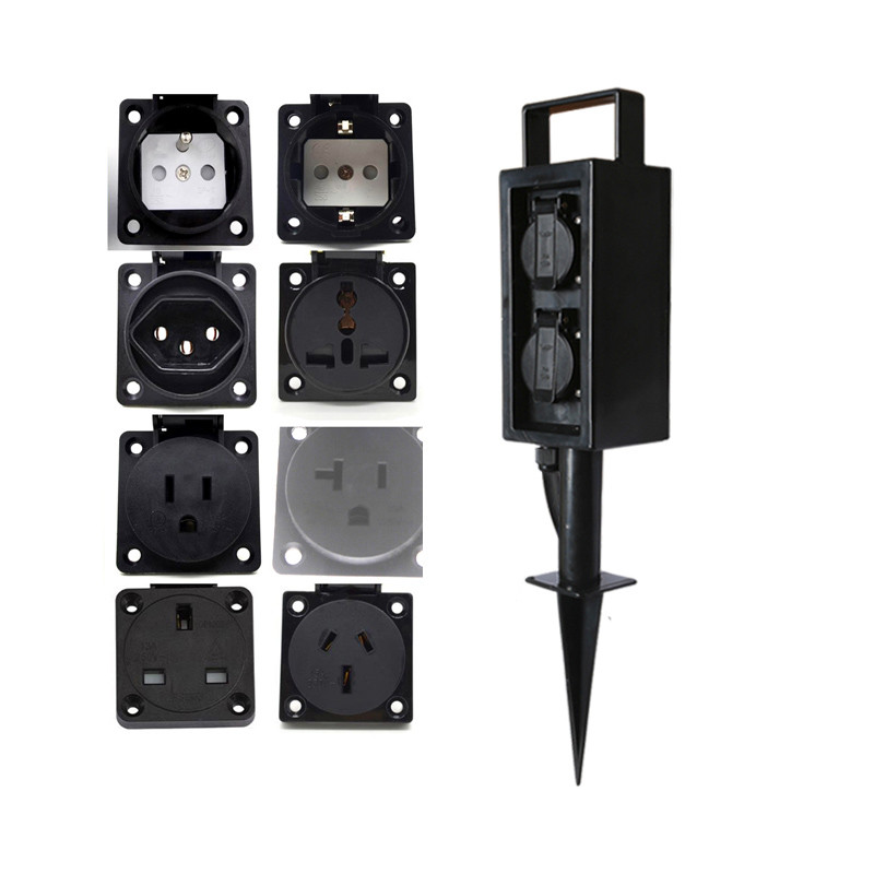 Outdoor Garden Inground Lawn Insertion Electrical Power Sockets Outlet