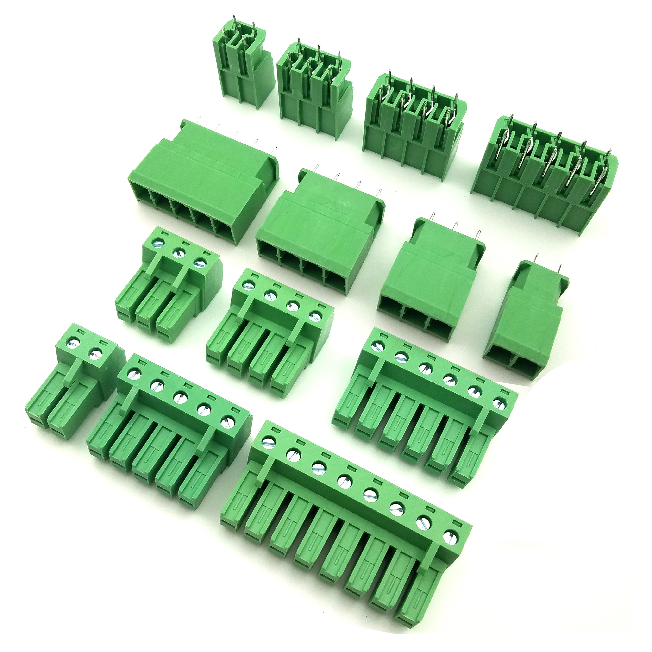 7.62mm Spacing 30Amp Pluggable Plugin Screw Terminal Blocks Plug + Header