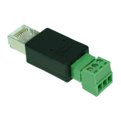 RJ45 Network Male 8P8C to 3 Pin Screw Terminal Block Adapter