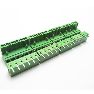 5.08mm Pitch PCB Plug-in Screw Terminal Blocks Plug + Right Angle Pin Header