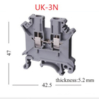 UK3N UK Series DIN Rail Screw Clamp Terminal Blocks Strip