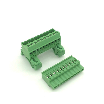 5.08mm / 0.2" Pitch Pluggable Screw Terminal Blocks Din Rail Mounting