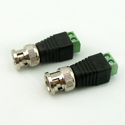 Screw Terminal Blocks Coaxial Cat5 to BNC Male Video Balun Connector