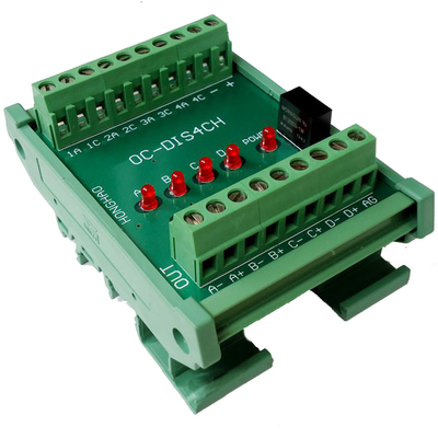 Converter of Open Collector HTL 24v into Differential TTL 5v Signal 4 Ways Universal