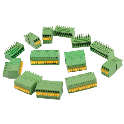 2.50mm Pitch Screwless Spring Crimping Pluggable PCB Terminal Blocks