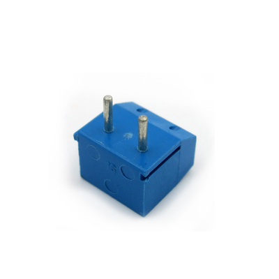 5.00mm Pitch PCB Mounted Screw Terminal Blocks Right Angle 2P to 20P Blue