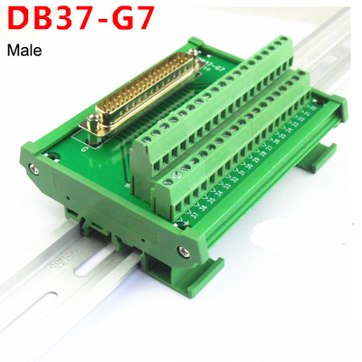 DB37 D Sub 37 Pin Sing End Connectors Terminal Block Breakout Board