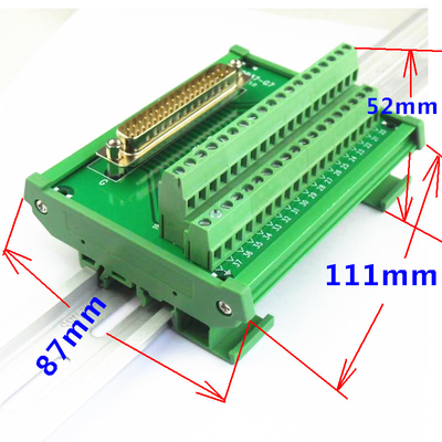 DB37 D Sub 37 Pin Sing End Connectors Terminal Block Breakout Board