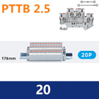 Din Rail Mounted Terminal Blocks Modular Set Screwless Spring Crimping PT 2.5 mm² Plug-in Connectors