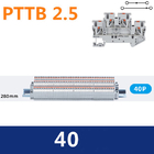 Din Rail Mounted Terminal Blocks Modular Set Screwless Spring Crimping PT 2.5 mm² Plug-in Connectors