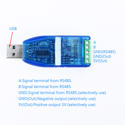 Converter USB to RS485 Signal Adapter CH340 Chip Driver With LED Indicator