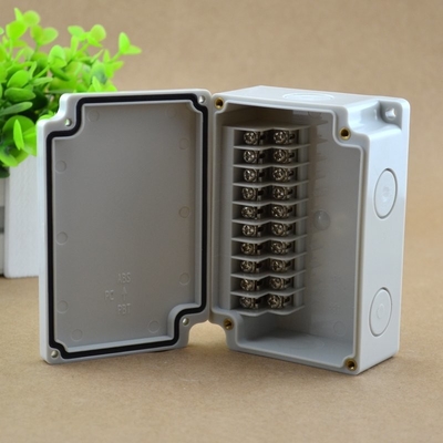 IP65 Waterproof Junction Box 110*75*43mm Terminal Blocks Electric Enclosure 10 Ways