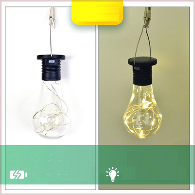 Solar Light Bulb Hanging Outdoor Garden Camping Lighting LED Solar Lamps 6 - 8 Hours