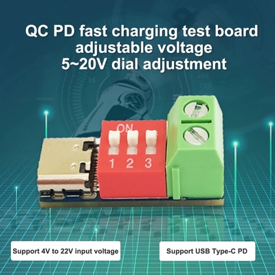 USB-C Power Delivery Trigger Boost Module PD QC Decoy Board USB Type-c to 12v Fast Charger