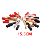 Plastic Insulated Coated Copper Boots Car Battery Alligator Clip Test Clamp 300A Rated