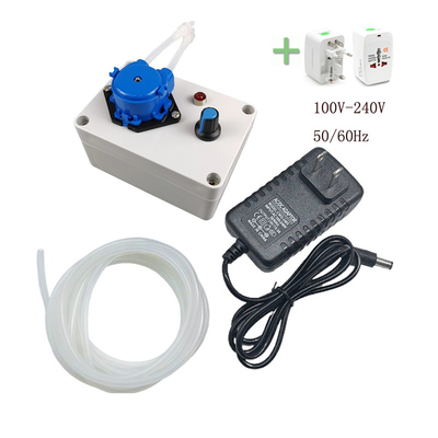 Adjustable Flowrate Peristaltic Metering Pump Dosing Pump for Aquarium Lab Water Analysis