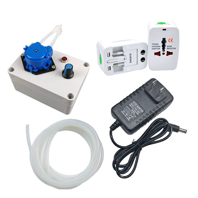 Adjustable Flowrate Peristaltic Metering Pump Dosing Pump for Aquarium Lab Water Analysis