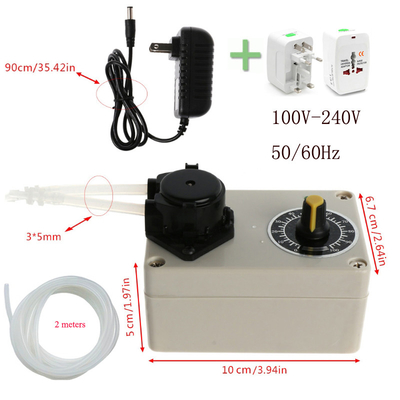 DC 12V Dosing Pump Speed Adjustable Peristaltic Pump For Aquarium Lab Water Analytical