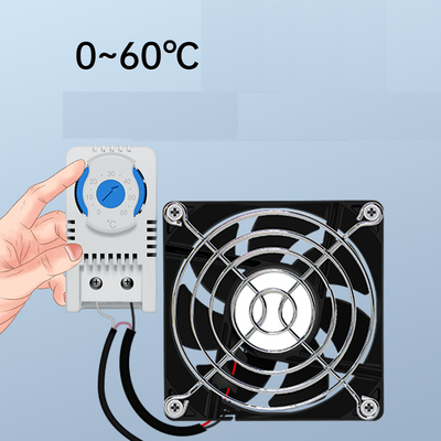 Temperature Adujstable Automatic Cooling Fan for Contorller Box Electrical Enclosure Mini Fan Cooler Radiator