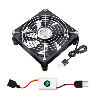 5V Adjustable USB Computer Chassis Cooling Fan Radiator Cooling Fan Router Cooling Fan 120X120X25mm