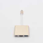 Type-C 3.1 to USB 3.0 HDMI Type C Female Charger Adapter 3 in 1 Charging Port Hub