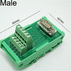 DB9 D Sub 9 Pin Single End Male Female Connectors Terminal Block  Breakout Board