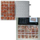 568pcs 30 Sizes Metric Copper Flat Ring Washer Gaskets Assortment Set Kit IMPA813080